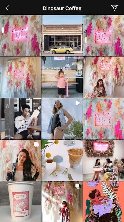 Example of Instagram wall