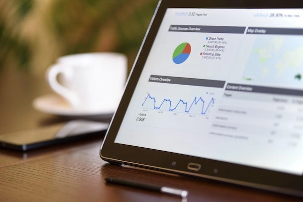 Image of screen of data analytics