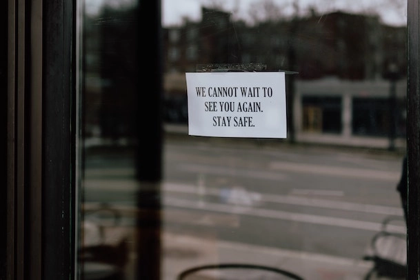 Image of closing sign